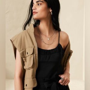 NWT Banana republic shirred tank